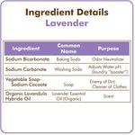 Meliora Laundry Powder - Lavender ingredients 2